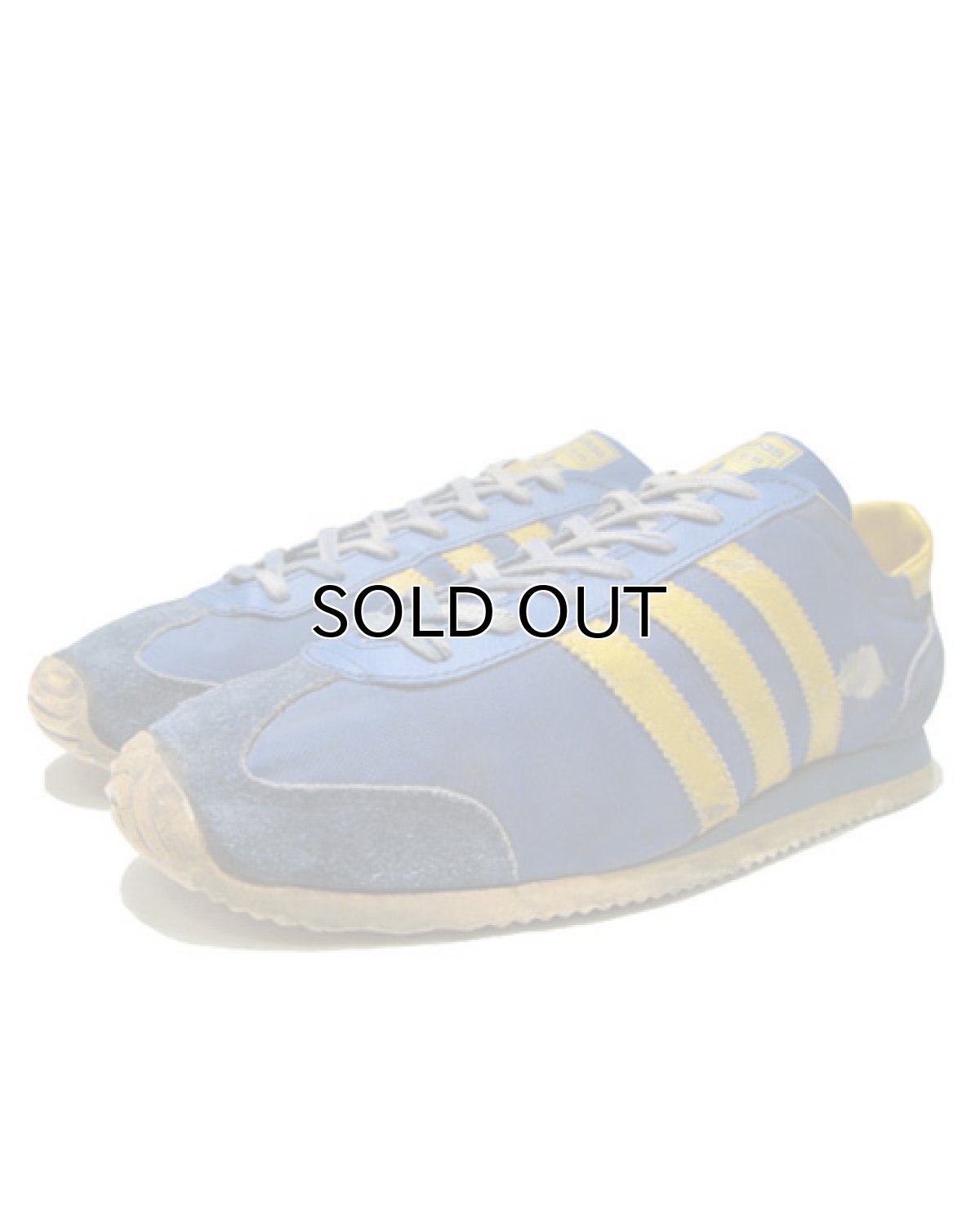 画像1: 1980's adidas "MILER" Running Shoes made in FRANCE　BLUE / YELLOW　size 9 1/2 (27.5 cm) (1)