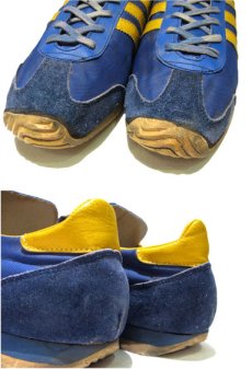 画像4: 1980's adidas "MILER" Running Shoes made in FRANCE　BLUE / YELLOW　size 9 1/2 (27.5 cm) (4)