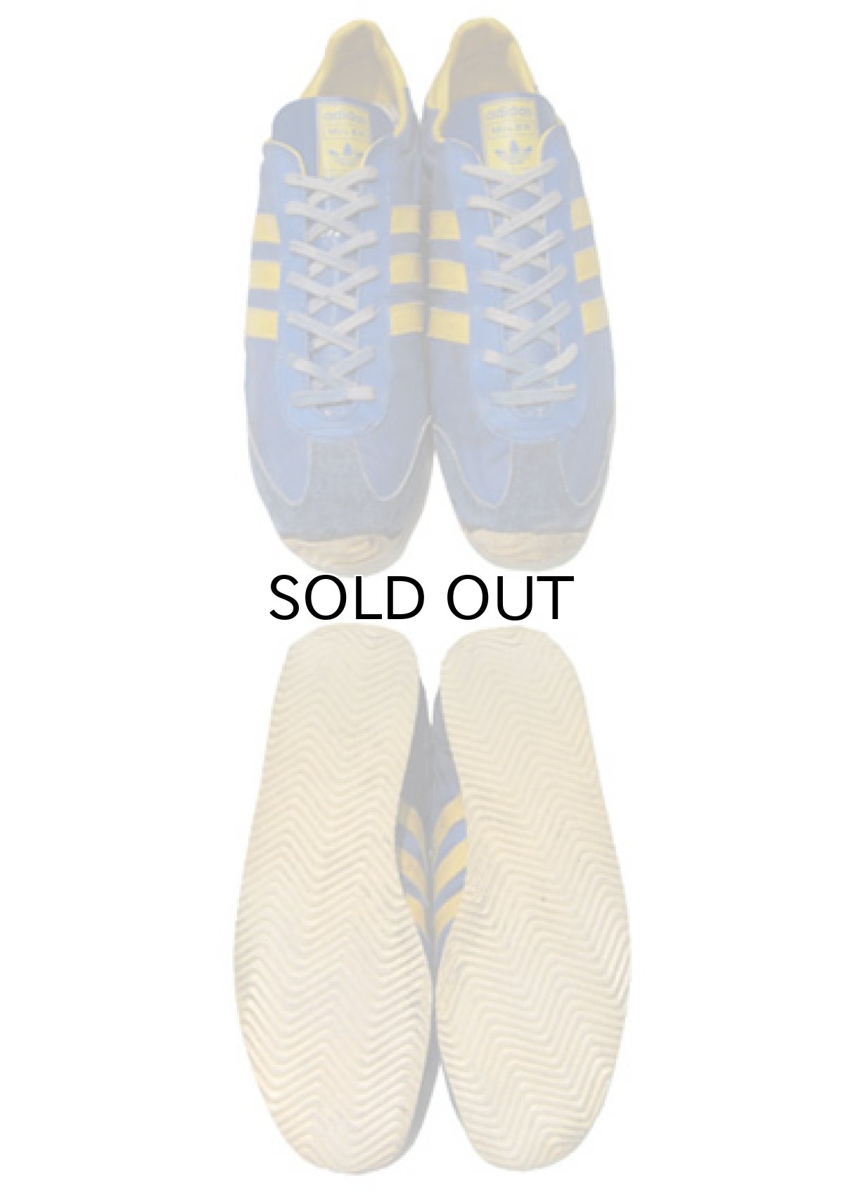 画像3: 1980's adidas "MILER" Running Shoes made in FRANCE BLUE / YELLOW size 9 1/2 (27.5 cm) (3)