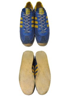 画像3: 1980's adidas "MILER" Running Shoes made in FRANCE　BLUE / YELLOW　size 9 1/2 (27.5 cm) (3)