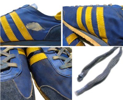 画像2: 1980's adidas "MILER" Running Shoes made in FRANCE　BLUE / YELLOW　size 9 1/2 (27.5 cm)
