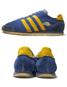 画像2: 1980's adidas "MILER" Running Shoes made in FRANCE　BLUE / YELLOW　size 9 1/2 (27.5 cm) (2)