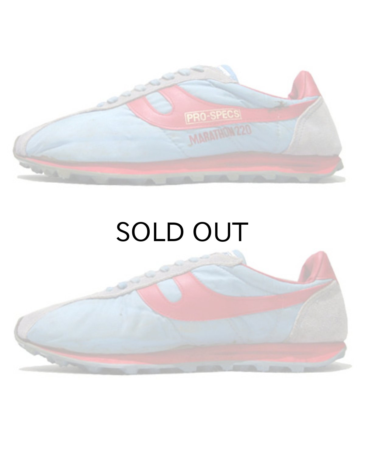 画像2: PRO-SPECS "MARATHON 220" Running Shoes made in KOREA　Sax Blue / RED　size 11 (29 cm) (2)