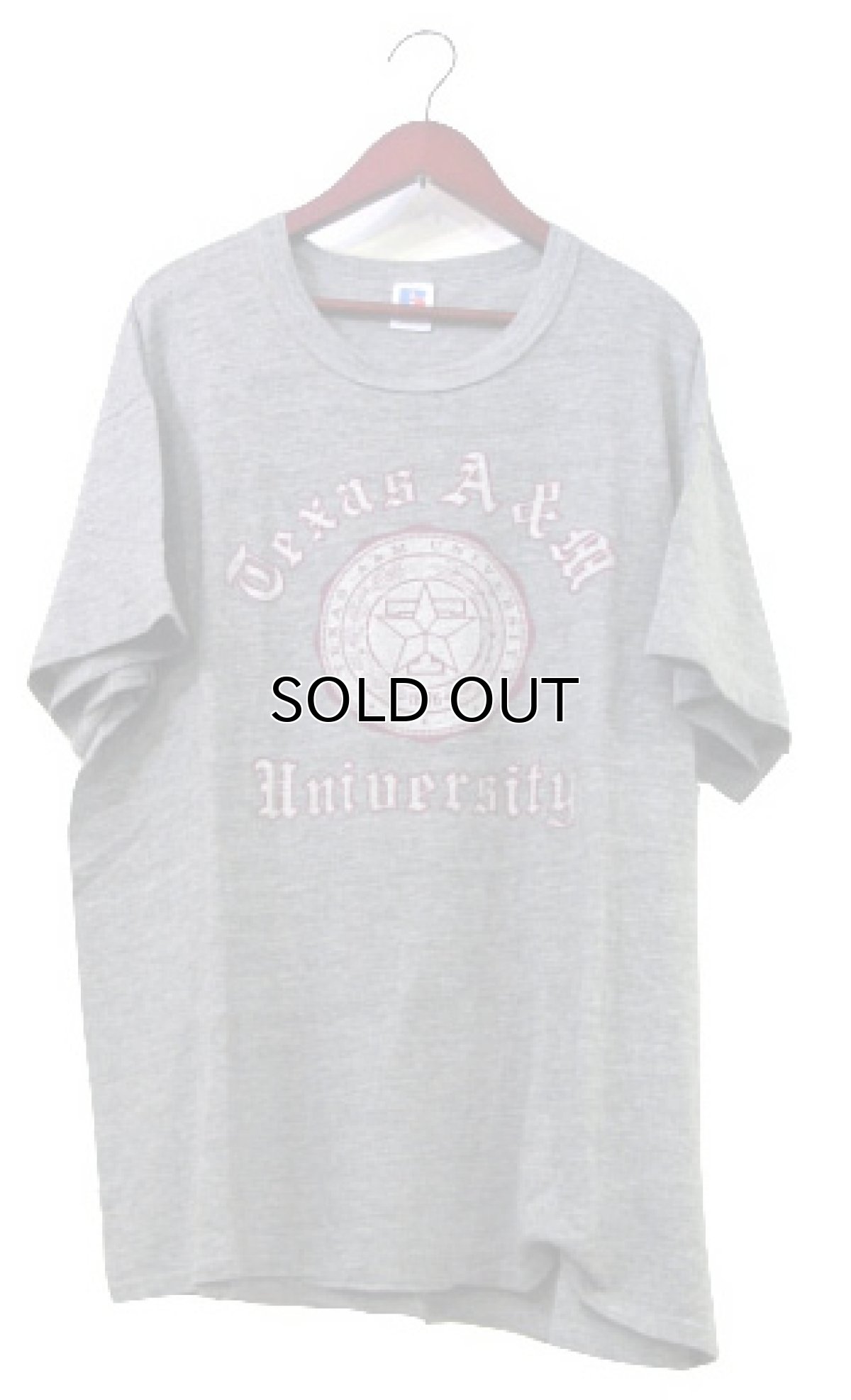 画像1: 1990's Russell Athletic "TEXAS A & M" Print T-Shirts　Heather Grey　size L - XL (表記 XL) (1)