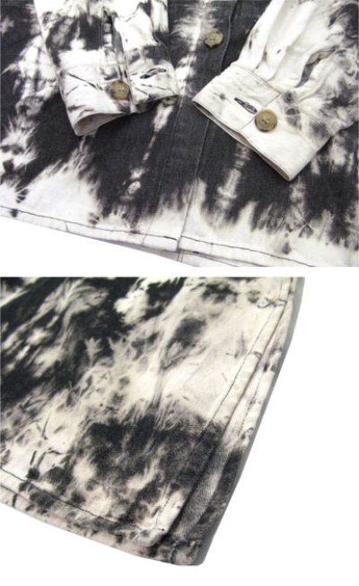 画像2: "MESA" L/S Design Shirts / Jacket　Black Bleach　size XL (表記 1X)