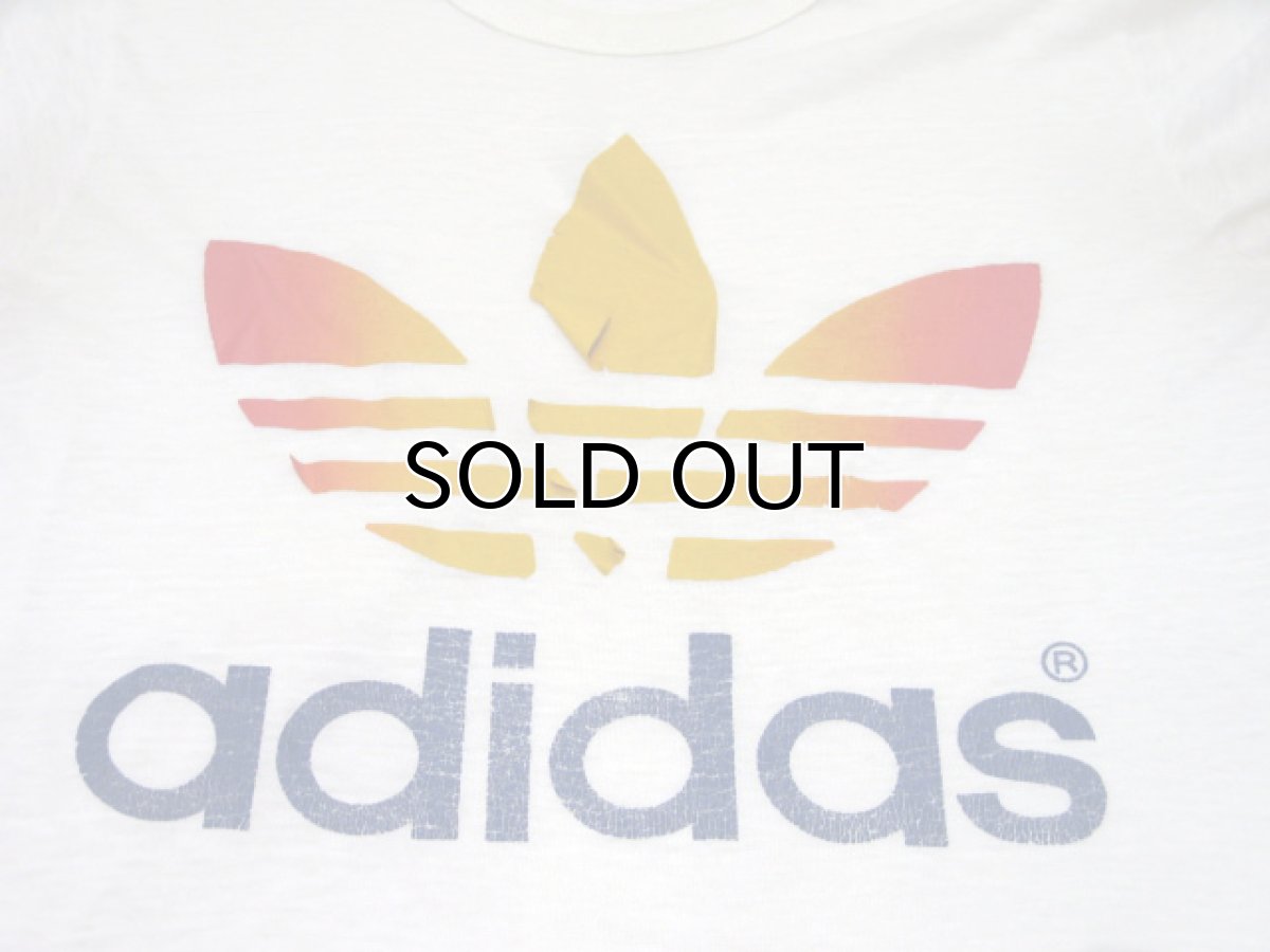 画像4: 1980's "adidas" Print T-Shirts　OFF WHITE　size S - M (表記 M 38-40) (4)