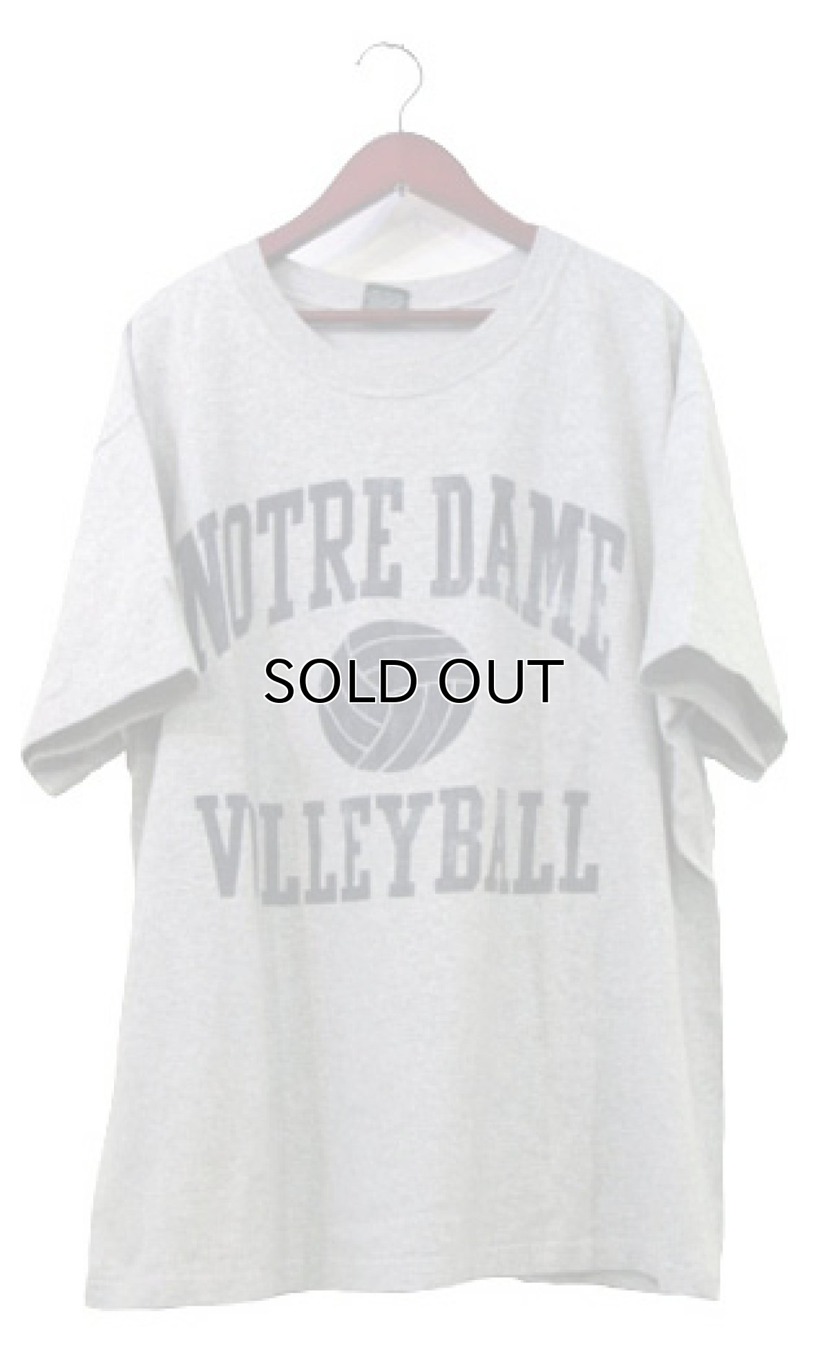 画像1: 1990's MV Sport "NORTRE DAME" Print T-Shirts　Heather Grey　size L (表記 L) (1)