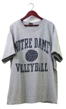 画像1: 1990's MV Sport "NORTRE DAME" Print T-Shirts　Heather Grey　size L (表記 L) (1)