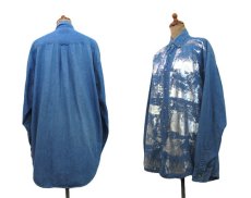 画像2: "Rag Union" Hand Painted L/S Denim Shirts　Blue Denim　size L (表記 なし) (2)