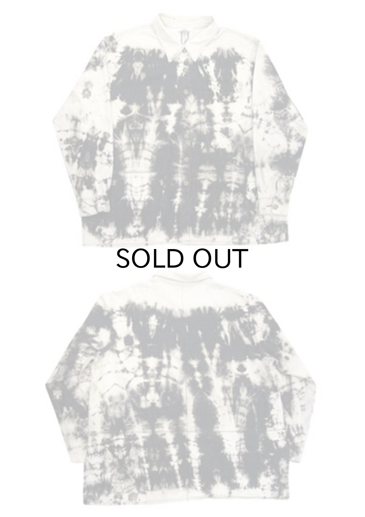 画像5: "MESA" L/S Design Shirts / Jacket Black Bleach size XL (表記 1X) (5)