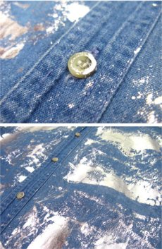 画像5: "Rag Union" Hand Painted L/S Denim Shirts　Blue Denim　size L (表記 なし) (5)