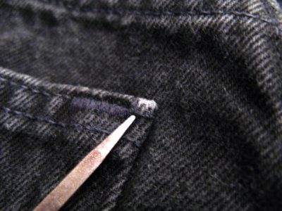画像1: 1990's~ Levi's "Silver Tab" Denim Shorts　Black Denim　size w 31  inch ( 表記 31)