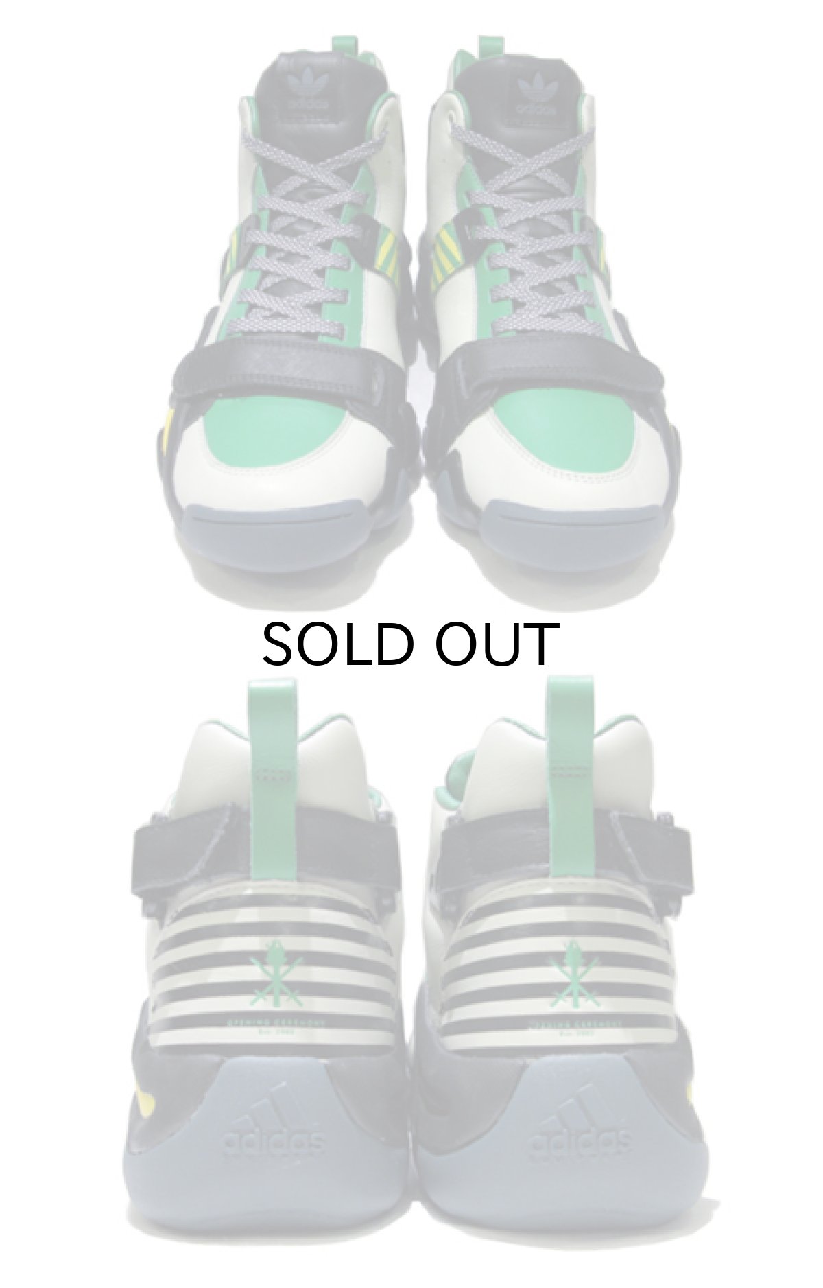 画像2: NEW "adidas x Opening Ceremony" Leather Sneaker　Multi Color (Green系)　size 8 (2)