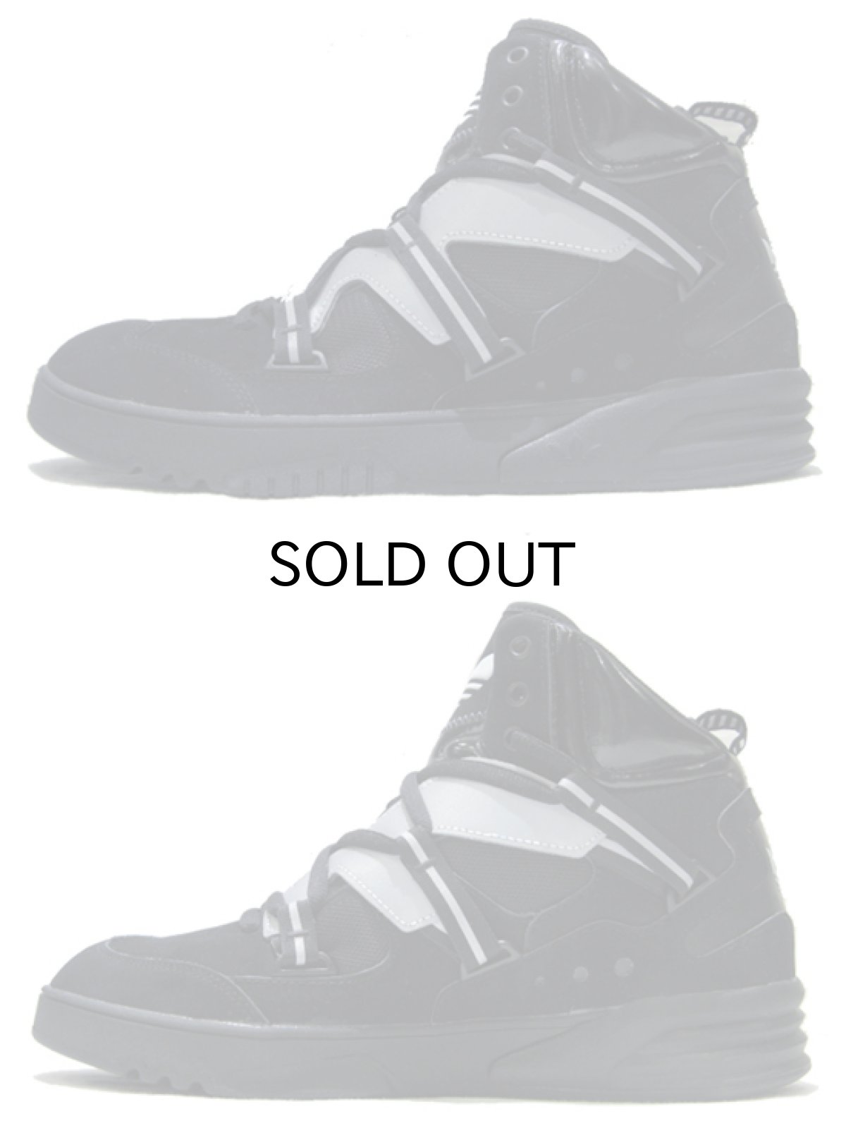 画像3: NEW "adidas originals" Hi Cut Sneaker BLACK / GREY size 9.5 / 11 (3)