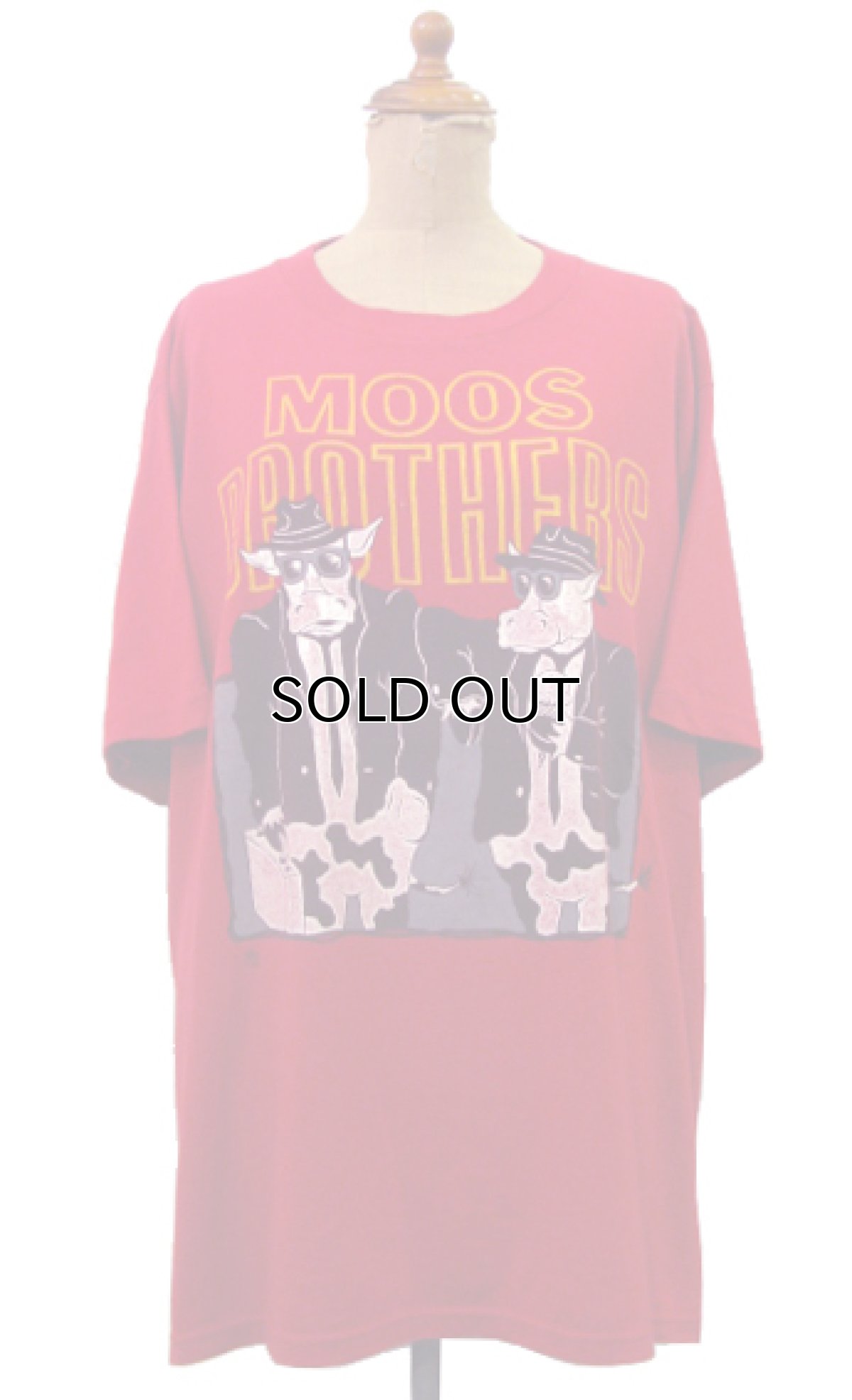 画像1: 1980's JERZEES "MOOS BROTHERS" Print T-Shirts　L - XL (表記 XL 46) (1)