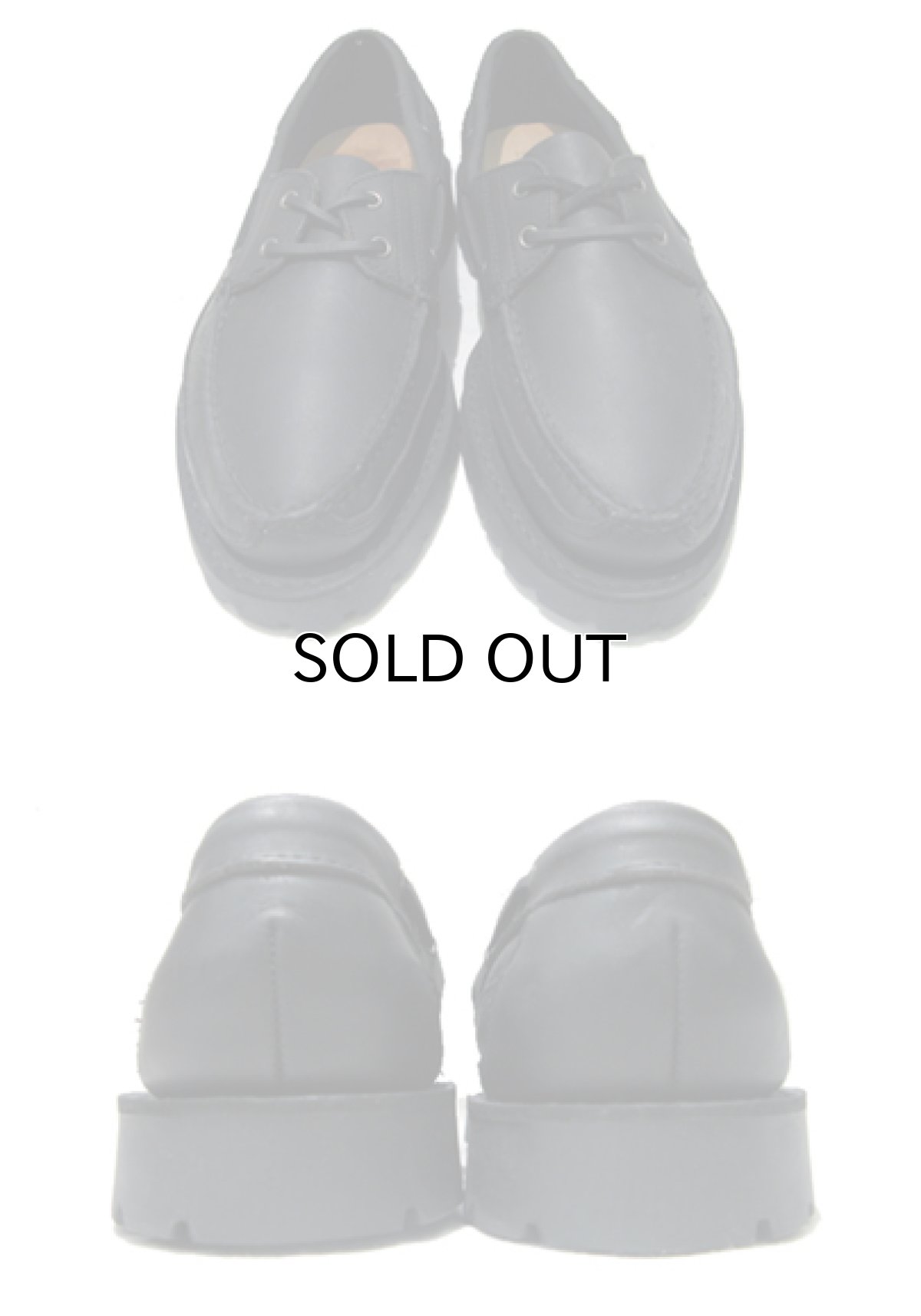 画像2: G.H.Bass "Heritage Collection" Leather Deck BLACK size 9 1/2  (2)