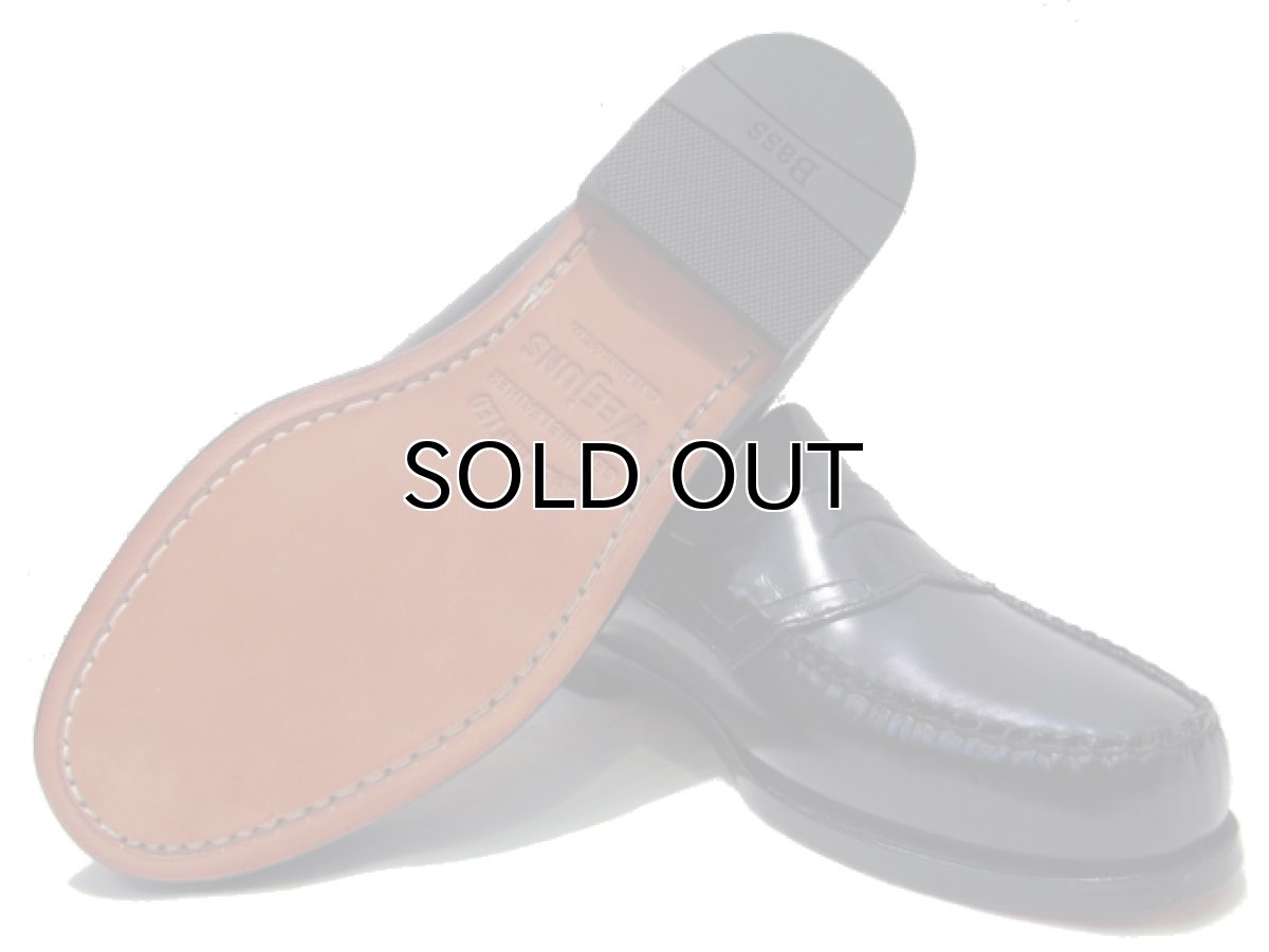 画像3: G.H.Bass Penny Loafer Leather Sole　BLACK　size 7 1/2D (3)