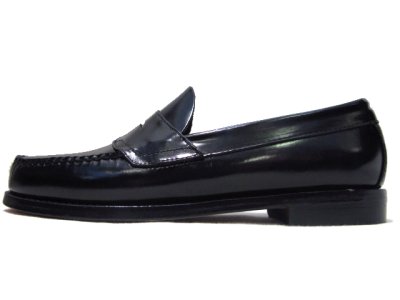 画像2: G.H.Bass Penny Loafer Leather Sole　BLACK　size 7 1/2D