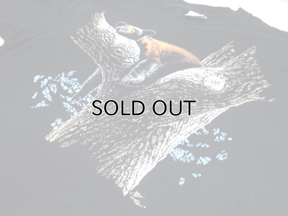 画像4: 1990's Harlequin NG "Bear on Tree" Print T-Shirts　BLACK　size XL (表記 XL) (4)