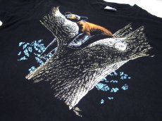 画像4: 1990's Harlequin NG "Bear on Tree" Print T-Shirts　BLACK　size XL (表記 XL) (4)
