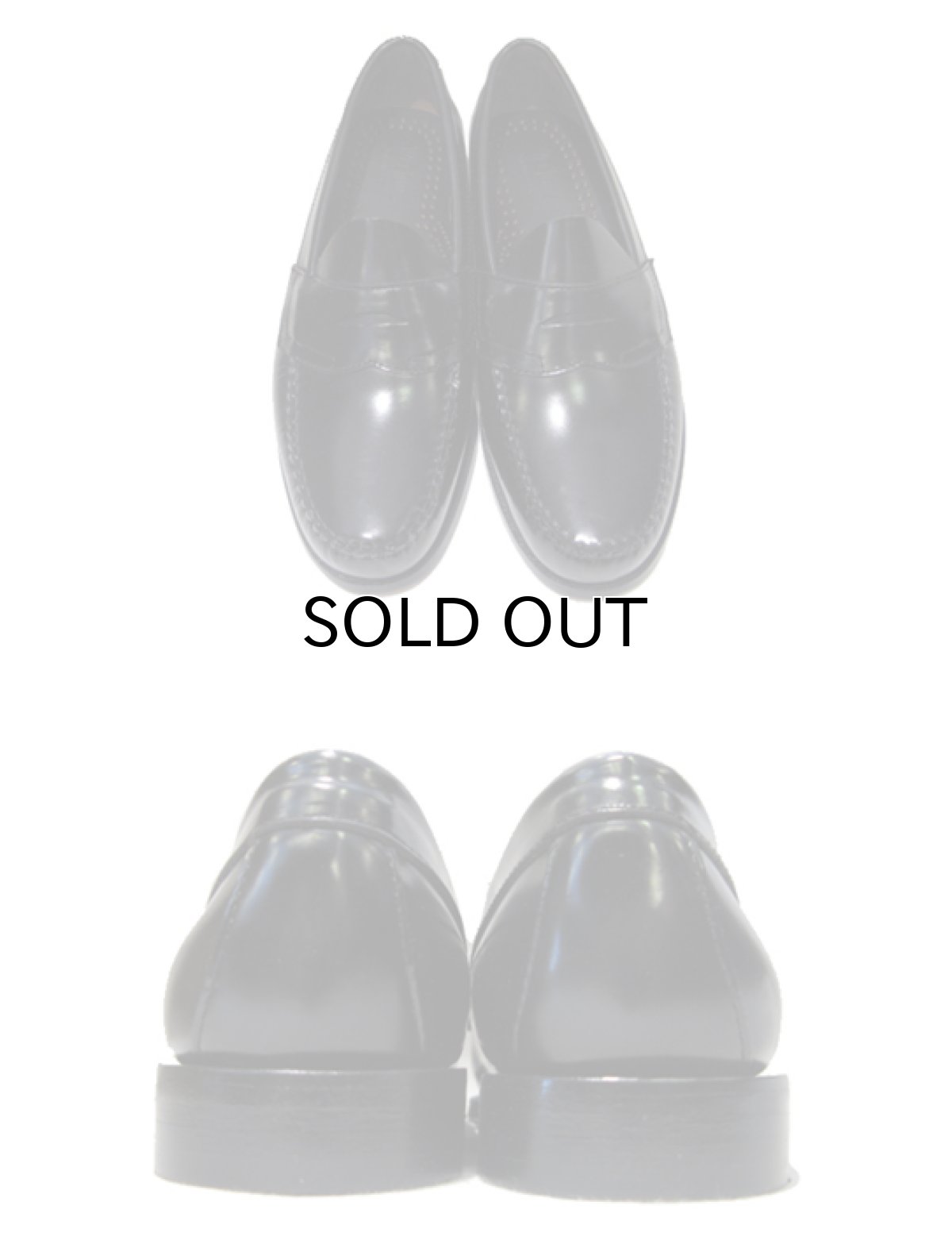 画像2: G.H.Bass Penny Loafer Leather Sole　BLACK　size 7 1/2D (2)