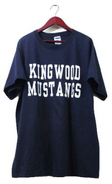 画像1: 1990's~ JEZEES "KINGWOOD" Print T-Shirts　NAVY　size L (表記 L) (1)