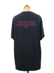 画像2: 1990's Tennessee River "John Lennon" Print T-Shirts　BLACK　size M (表記 M) (2)