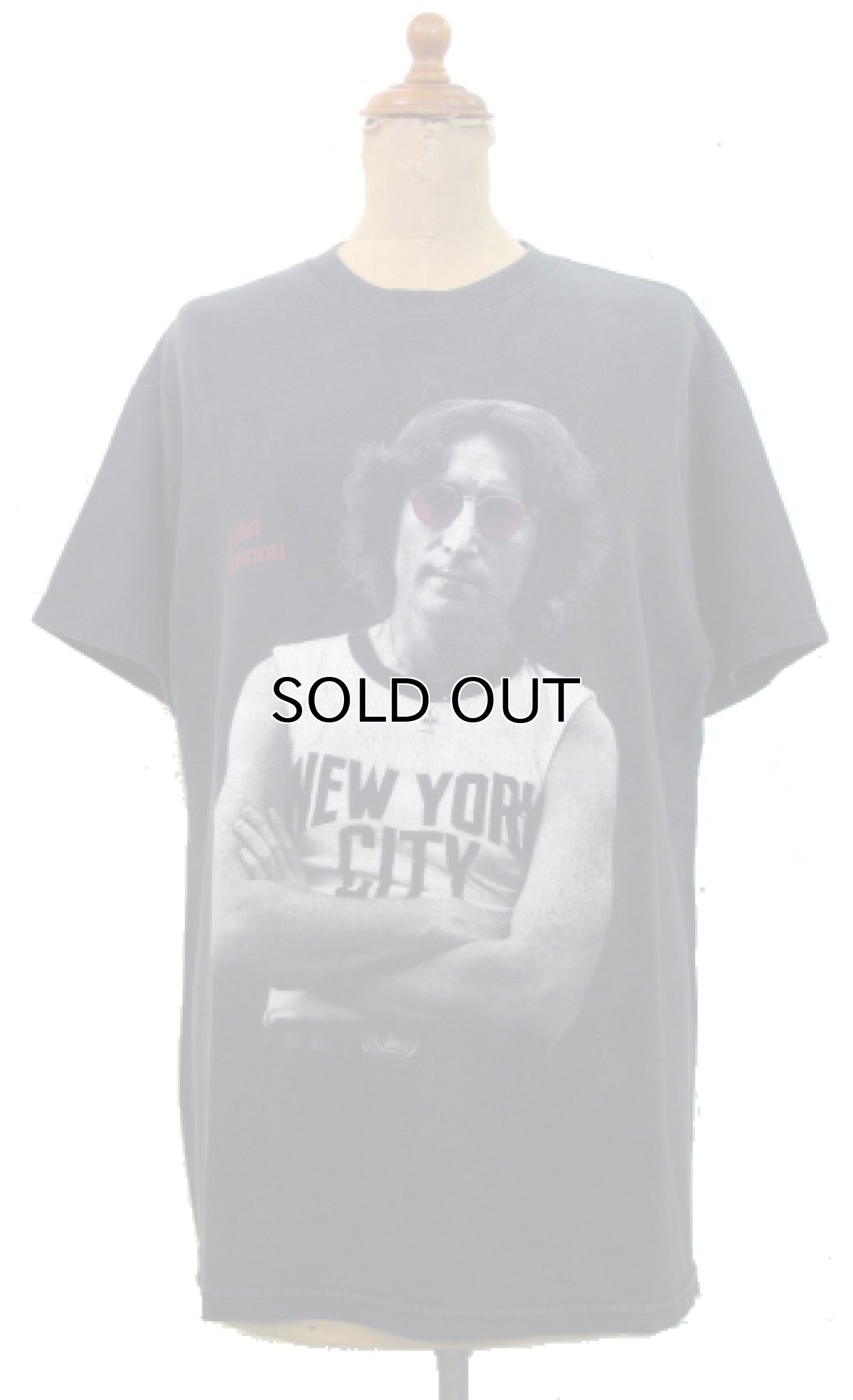 画像1: 1990's Tennessee River "John Lennon" Print T-Shirts　BLACK　size M (表記 M) (1)