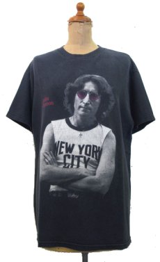 画像1: 1990's Tennessee River "John Lennon" Print T-Shirts　BLACK　size M (表記 M) (1)