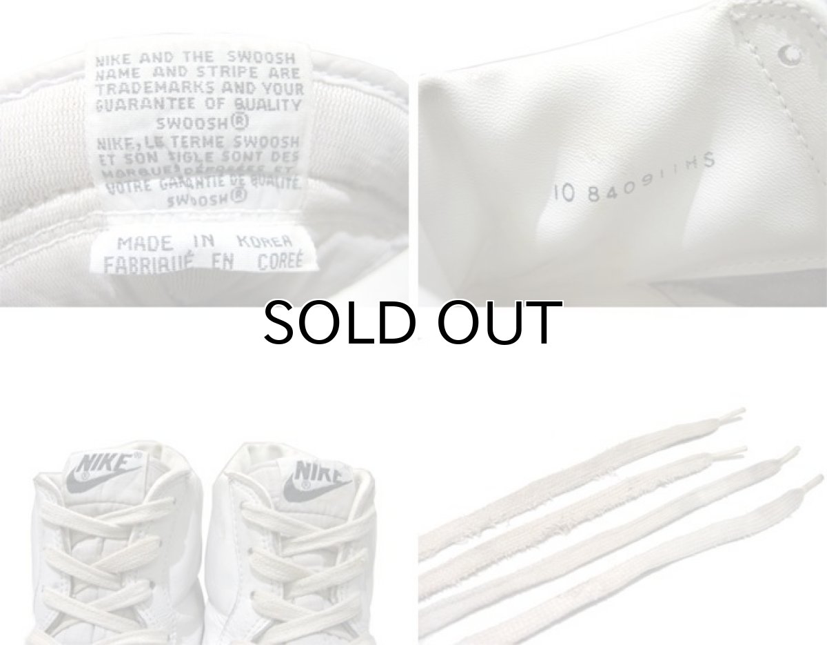 画像4: 1980's NIKE "PENETRATER" Leather Basketball Shoes WHITE / GREY size 10 (4)