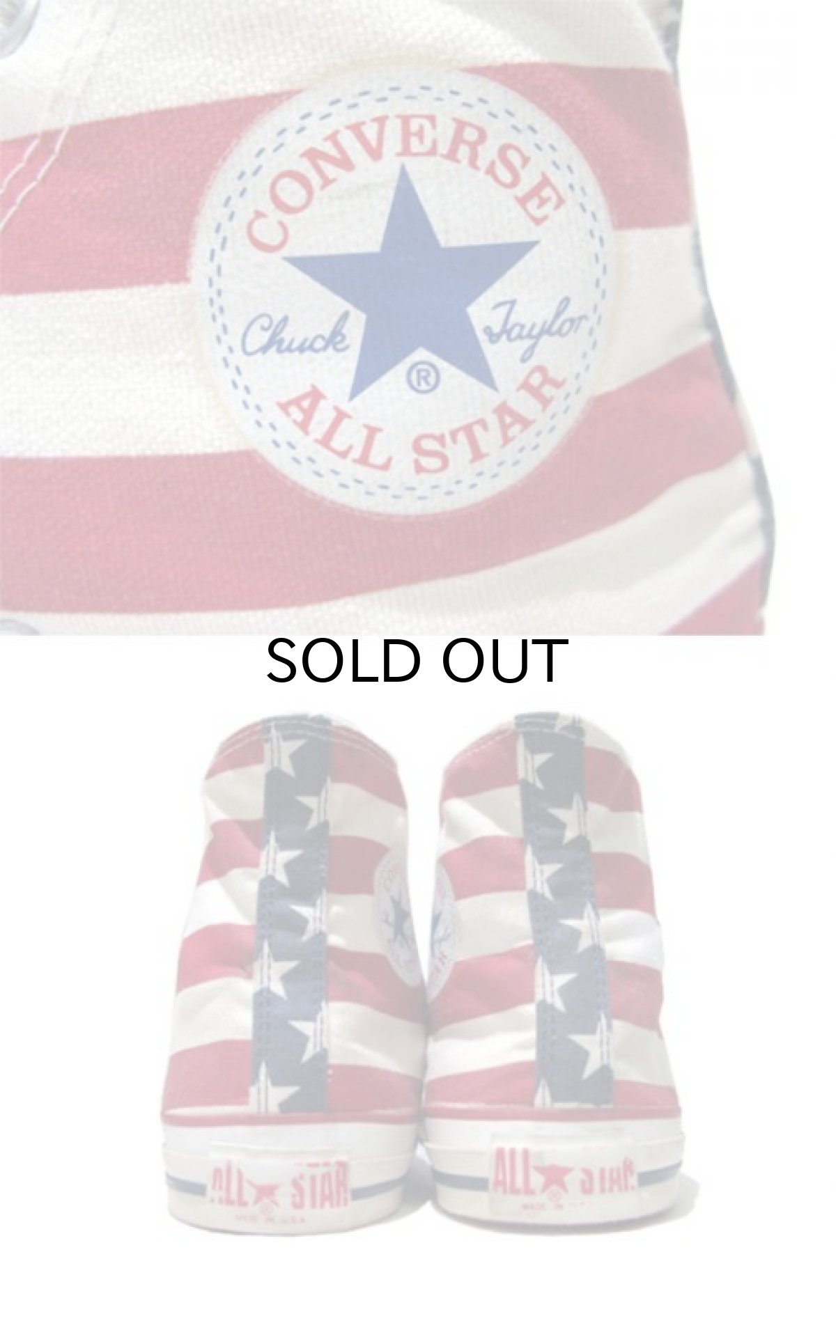 画像4: 1990's Converse All Star Hi Canvas Sneaker made in USA US Flag size 11 (4)