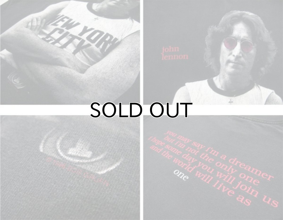 画像5: 1990's Tennessee River "John Lennon" Print T-Shirts BLACK size M (表記 M) (5)