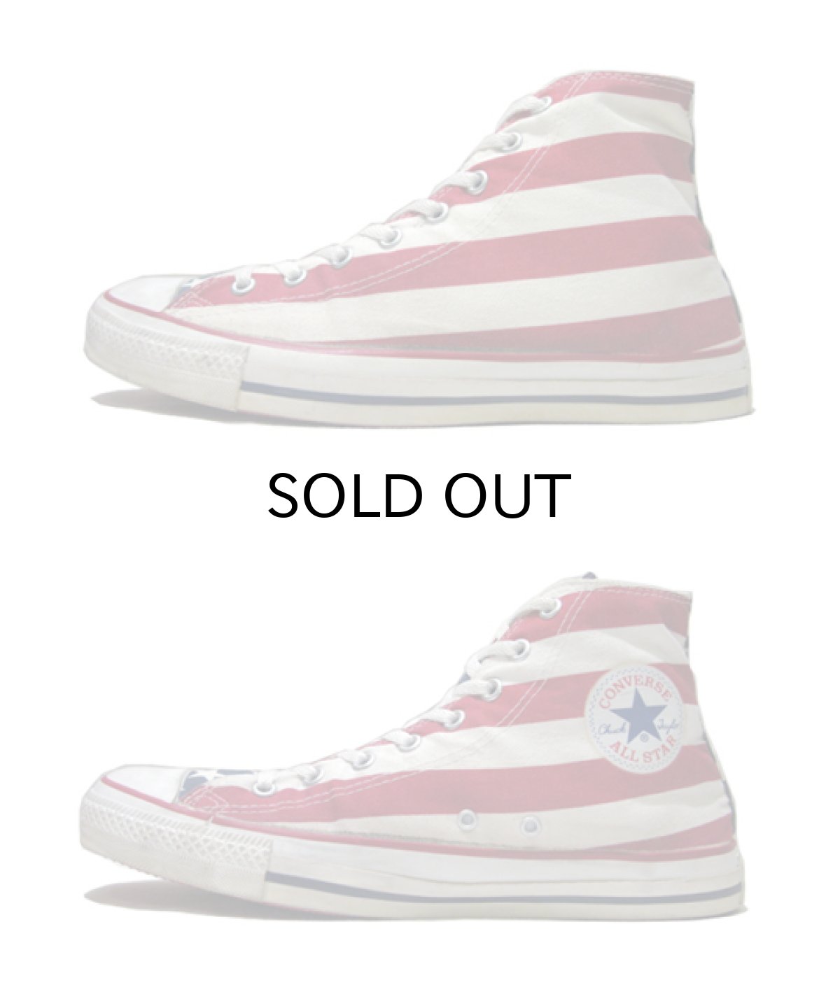 画像2: 1990's Converse All Star Hi Canvas Sneaker made in USA US Flag size 11 (2)