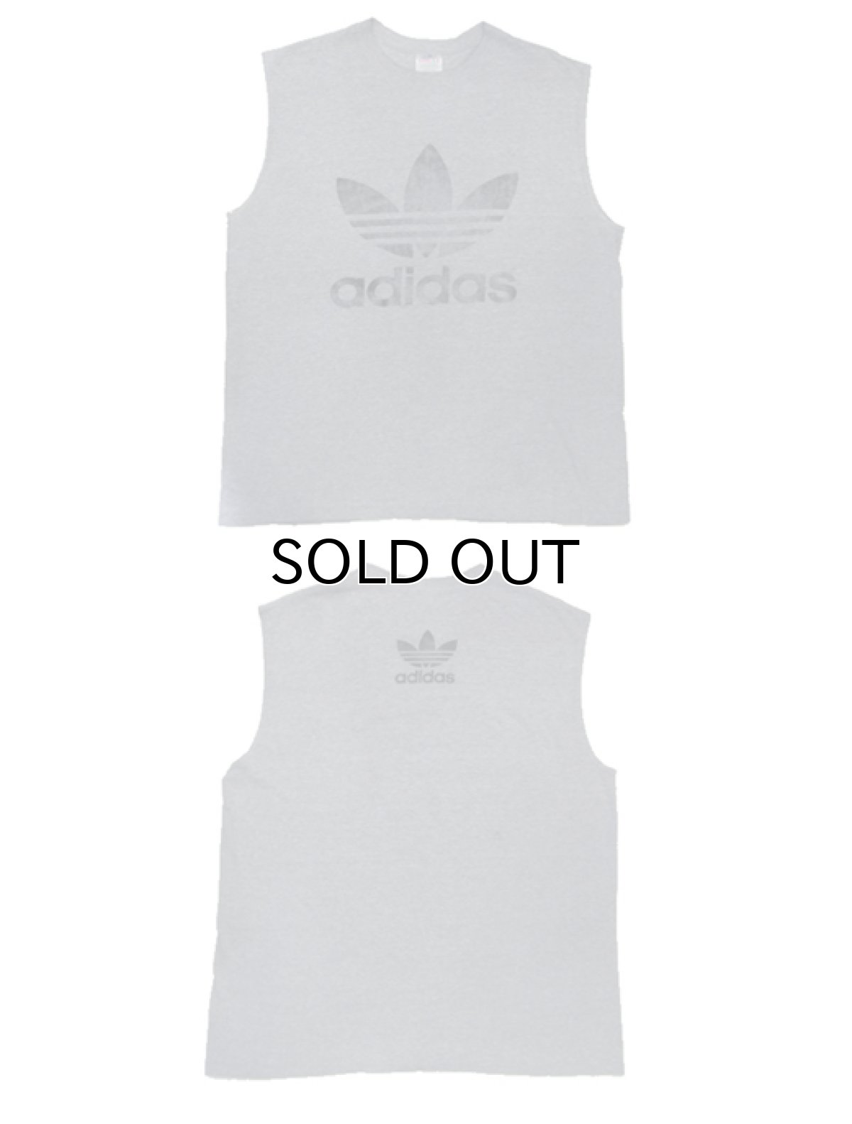 画像5: 1990's adidas Sleeveless Shirts Heather Grey size L (表記 L) (5)