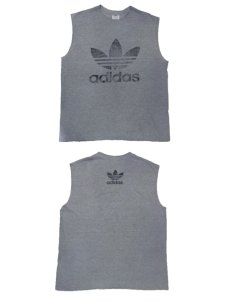画像5: 1990's adidas Sleeveless Shirts　Heather Grey　size L (表記 L) (5)