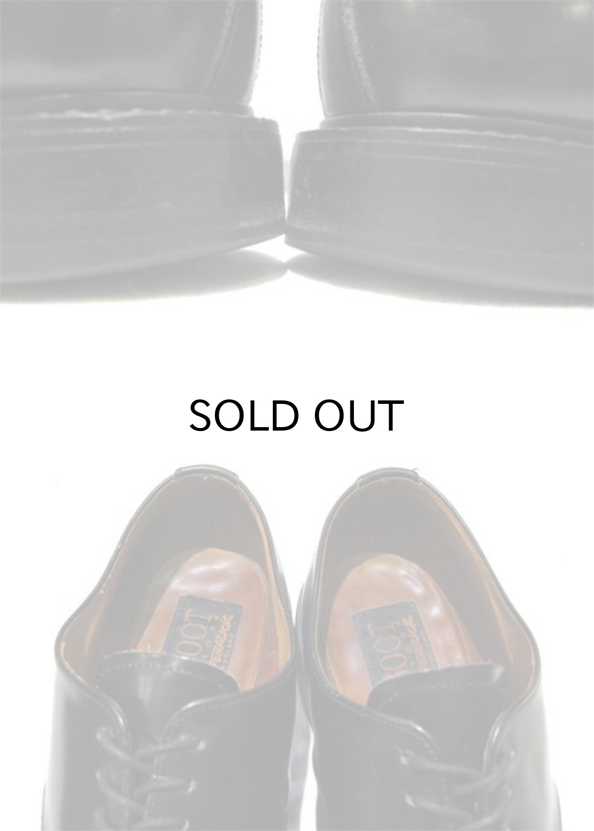 画像4: TO BOOT "New York by ADAM DERRIK" Straight Tip Leather Shoes BLACK size 9 1/2 ( 27.5 cm) (4)