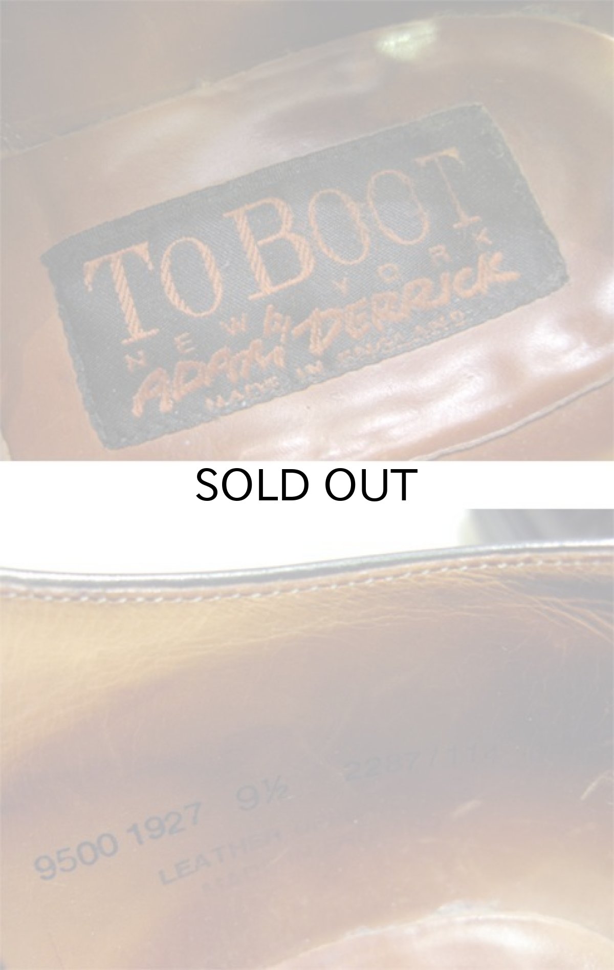 画像5: TO BOOT "New York by ADAM DERRIK" Straight Tip Leather Shoes BLACK size 9 1/2 ( 27.5 cm) (5)