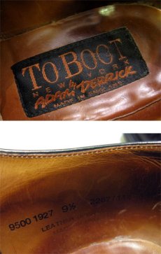 画像5: TO BOOT "New York by ADAM DERRIK" Straight Tip Leather Shoes　BLACK　size 9 1/2 ( 27.5 cm) (5)