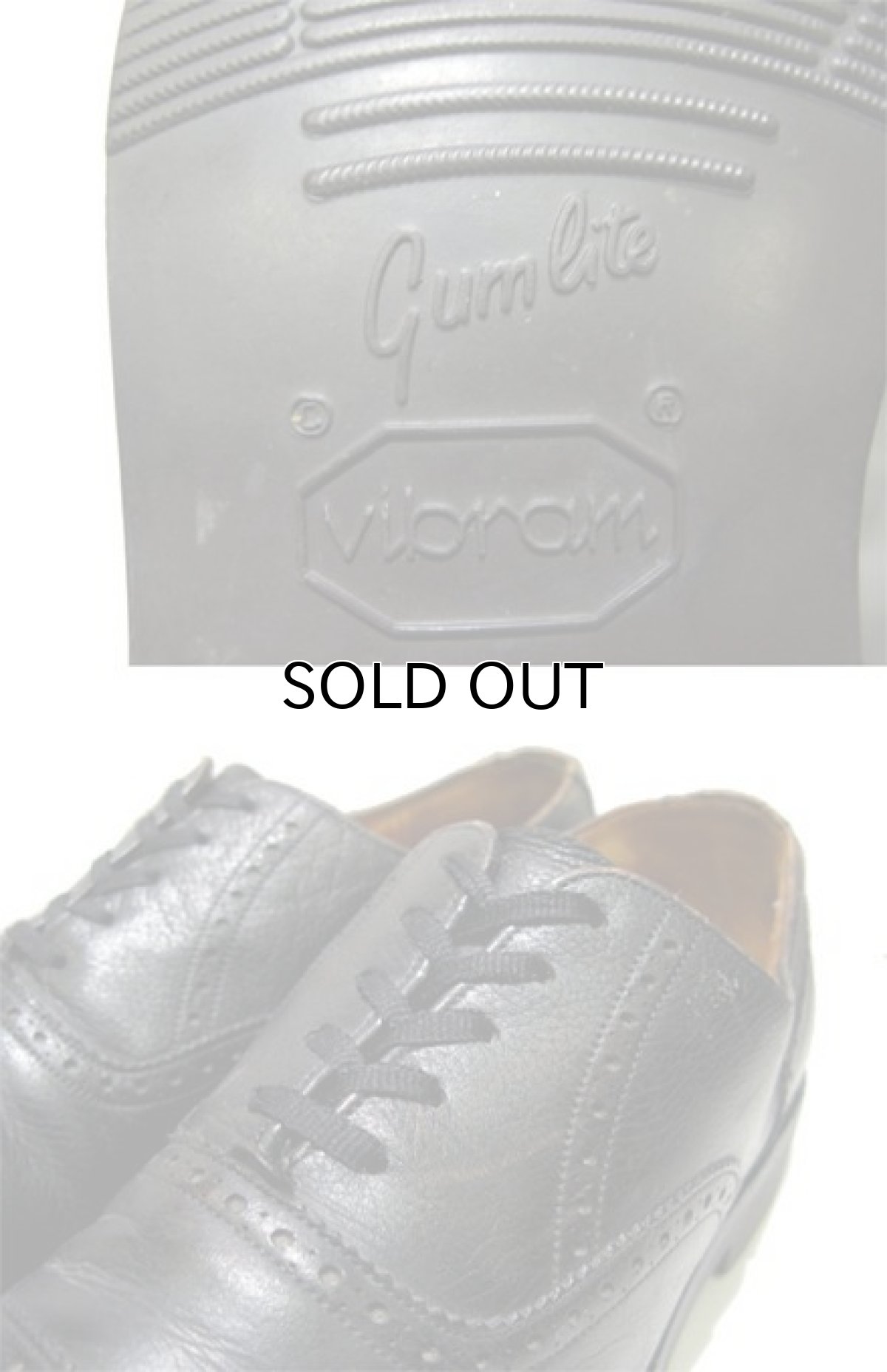 画像4: OLD Church's Medallion Leather Shoes 　BLACK　size 8 ( 26 cm ) (4)