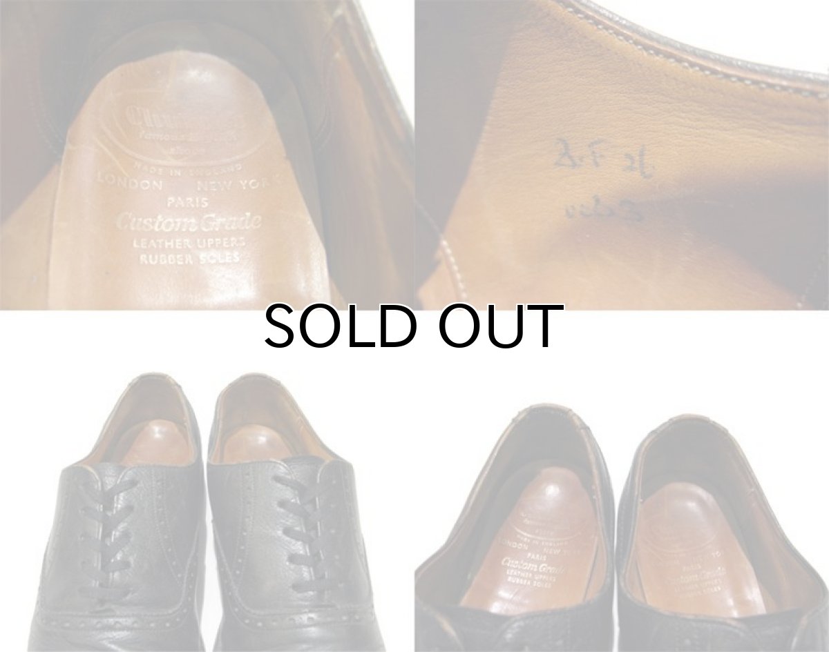 画像3: OLD Church's Medallion Leather Shoes 　BLACK　size 8 ( 26 cm ) (3)