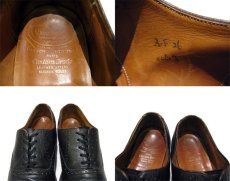 画像3: OLD Church's Medallion Leather Shoes 　BLACK　size 8 ( 26 cm ) (3)