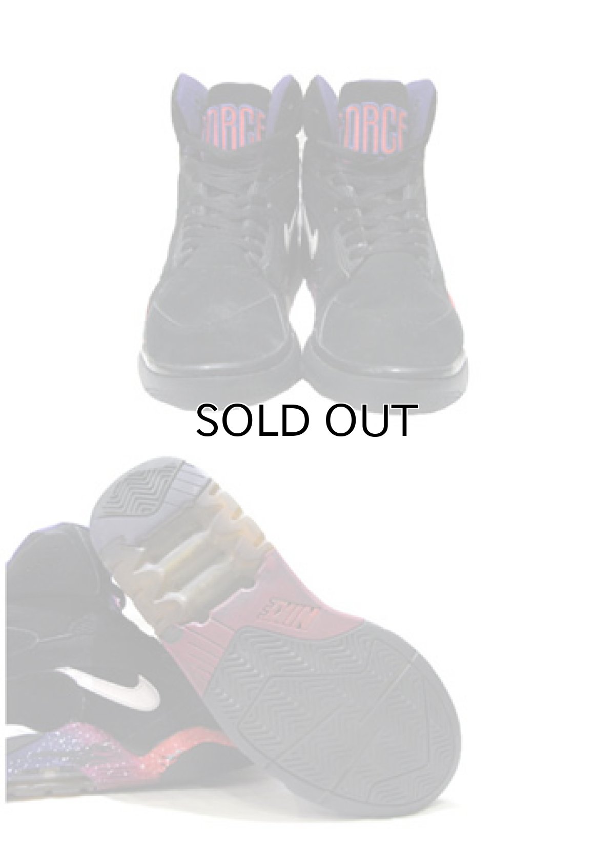 画像3: NIKE "AIR FORCE 180 Mid" Basketball Shoes　Black / Purple　size 8 (3)