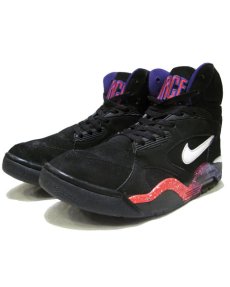 画像1: NIKE "AIR FORCE 180 Mid" Basketball Shoes　Black / Purple　size 8 (1)