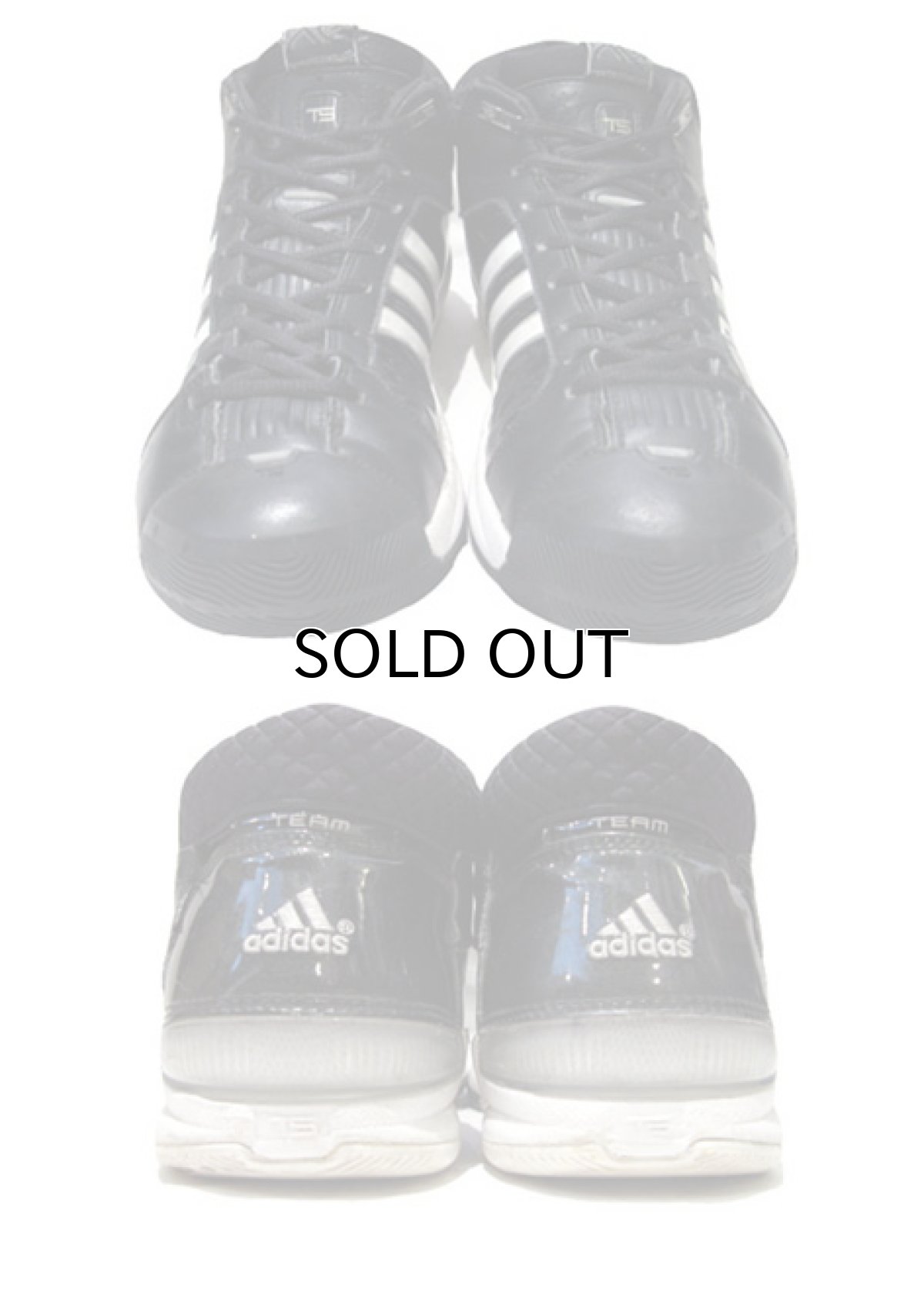 画像2: adidas "TEAM SIGNATURE" Basketball Shoes　Black / White　size 10 (2)