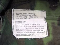 画像4: 1960's U.S.Military Non Ripstop Vietnam Camouflage Pants　GREEN　size w 34 inch (4)