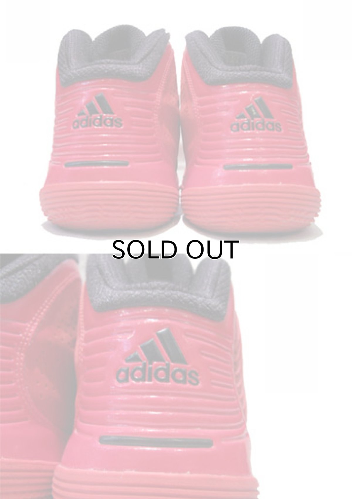 画像4: adidas "adipure" Basketball Shoes RED / BLACK size 10 (4)