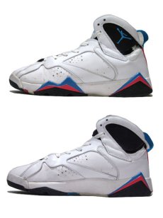 画像2: AIR JORDAN 7 Basketball Shoes　WHITE Black-Pnk-Blue　size 6.5 Y  (2)