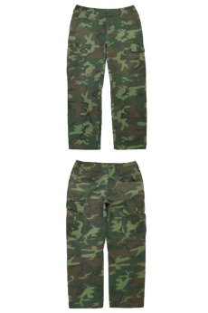 画像3: 1960's U.S.Military Non Ripstop Vietnam Camouflage Pants　GREEN　size w 34 inch (3)