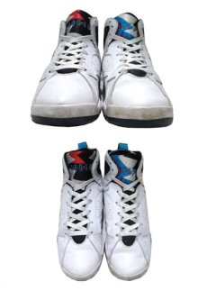 画像3: AIR JORDAN 7 Basketball Shoes　WHITE Black-Pnk-Blue　size 6.5 Y  (3)