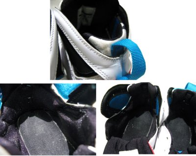 画像1: AIR JORDAN 7 Basketball Shoes　WHITE Black-Pnk-Blue　size 6.5 Y 